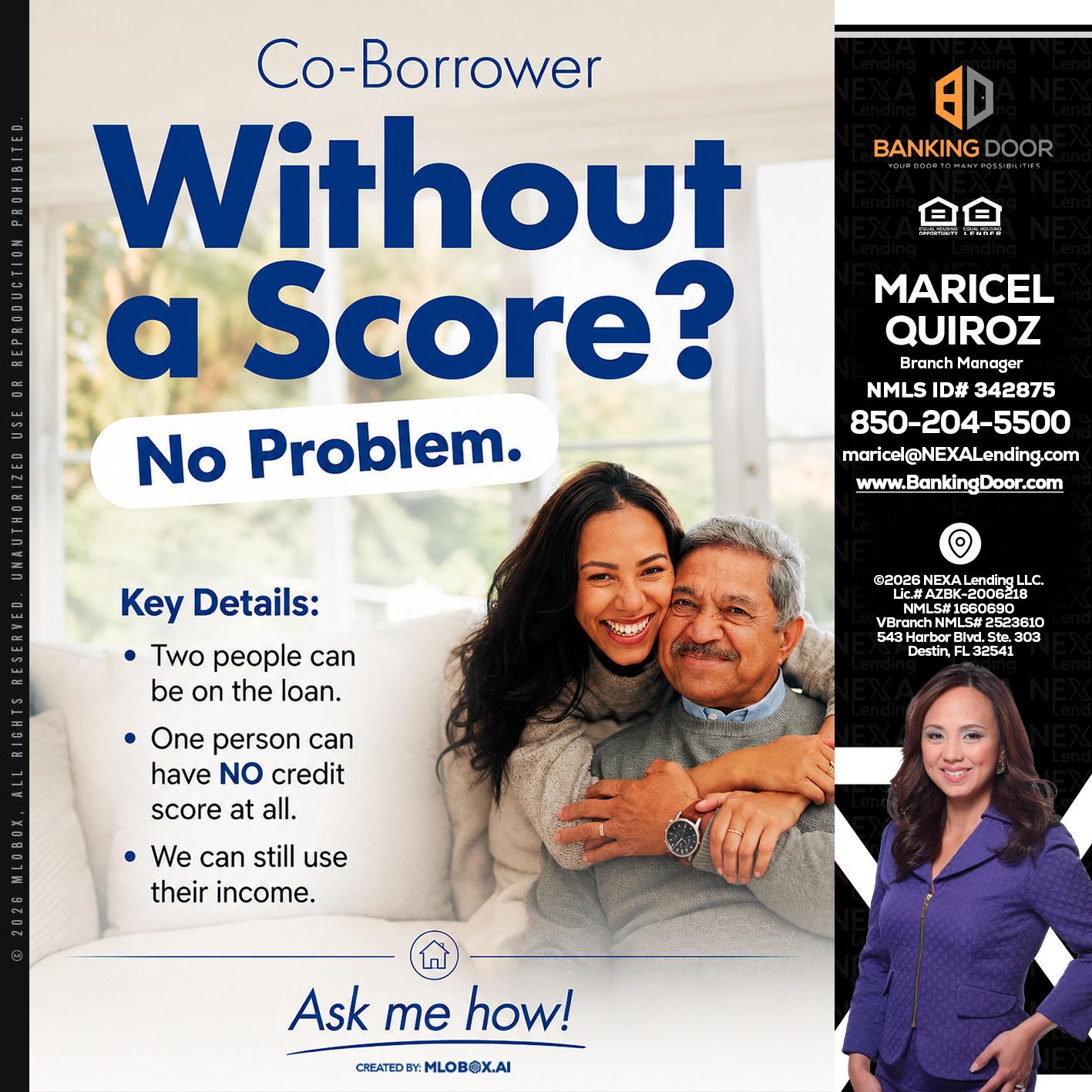 WITHOUT SCORE? - Maricel Quiroz -Branch Manager
