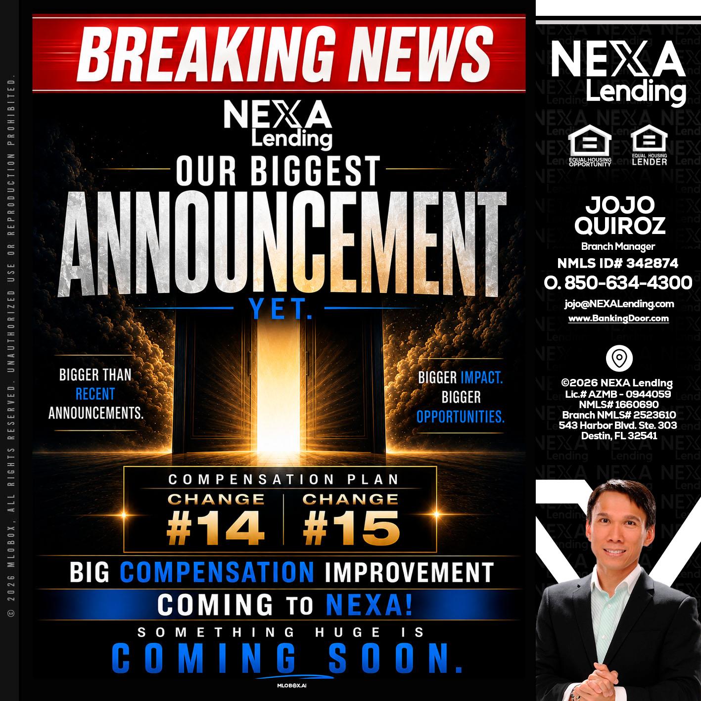 BREAKING NEWS - Maricel Quiroz -Branch Manager