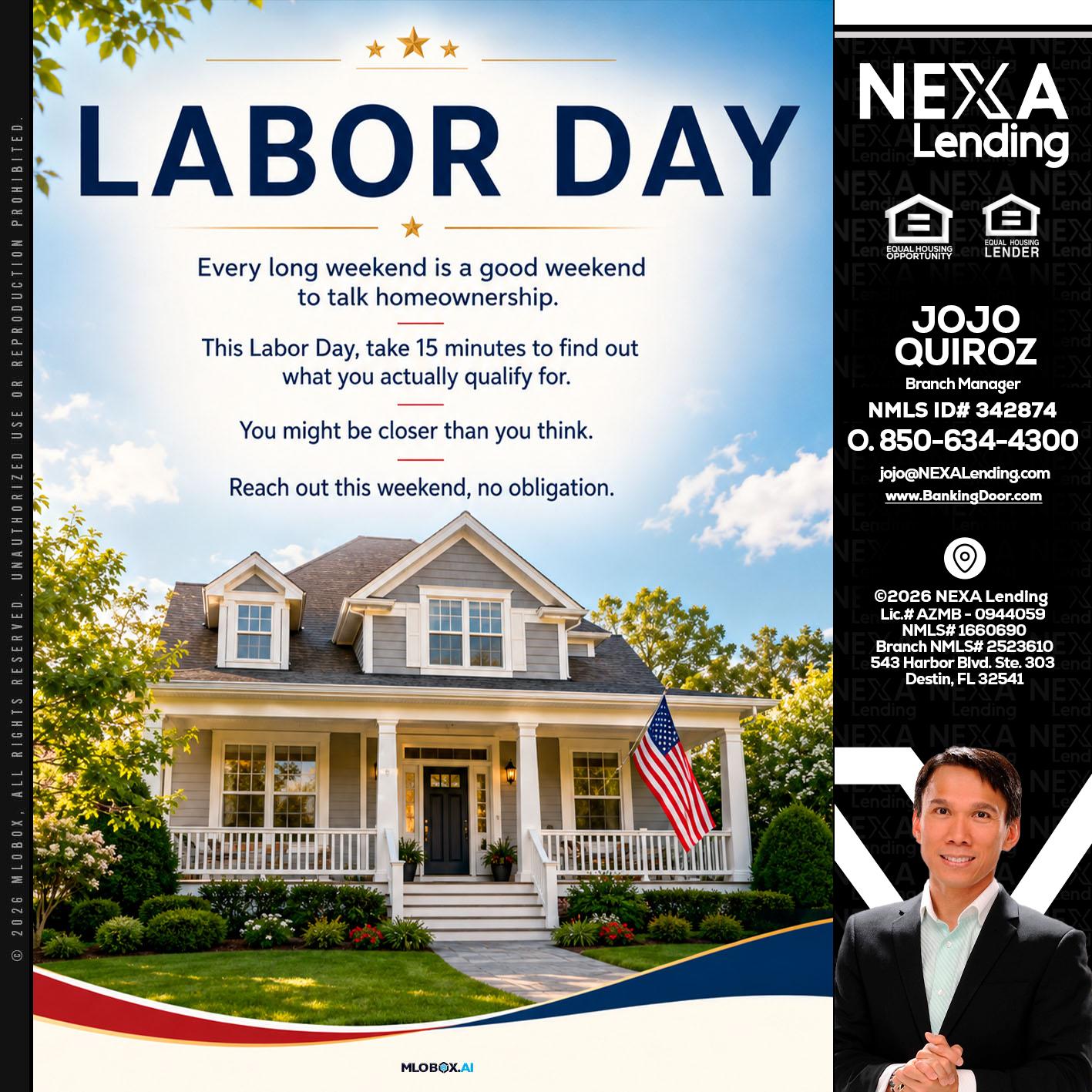 LABOR DAY - Maricel Quiroz -Branch Manager