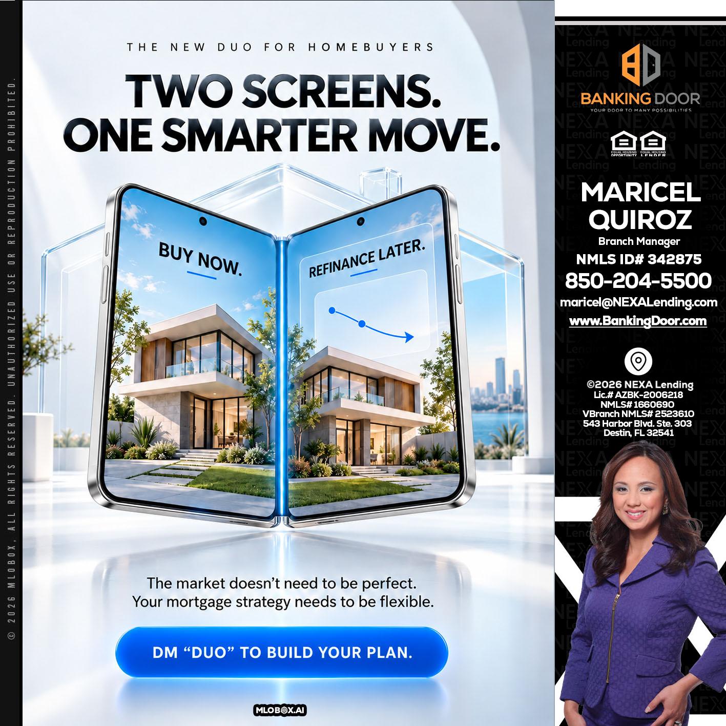 TWO SCREENS - Maricel Quiroz -Branch Manager
