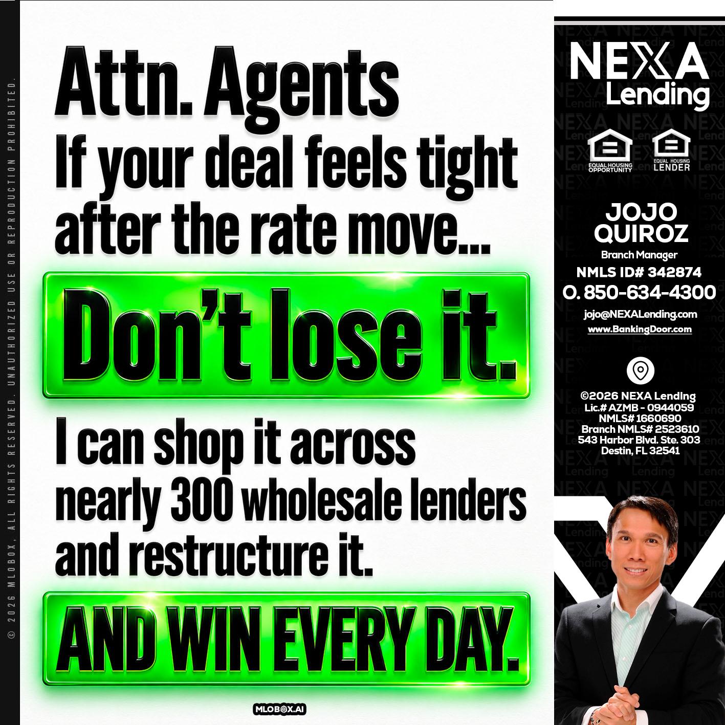 attention agents - Maricel Quiroz -Branch Manager