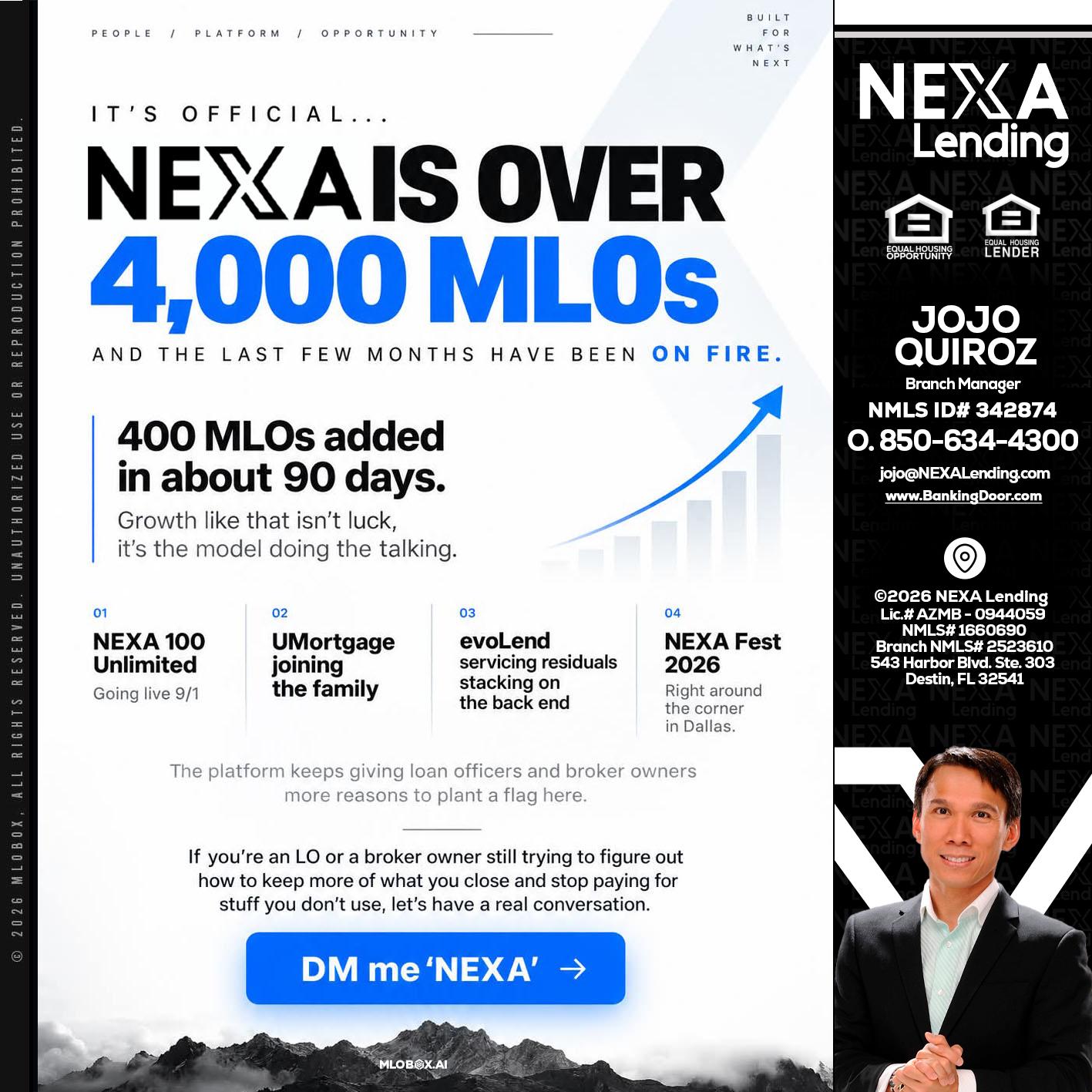 NEXA IS OVER 4000 MLOs - Maricel Quiroz -Branch Manager