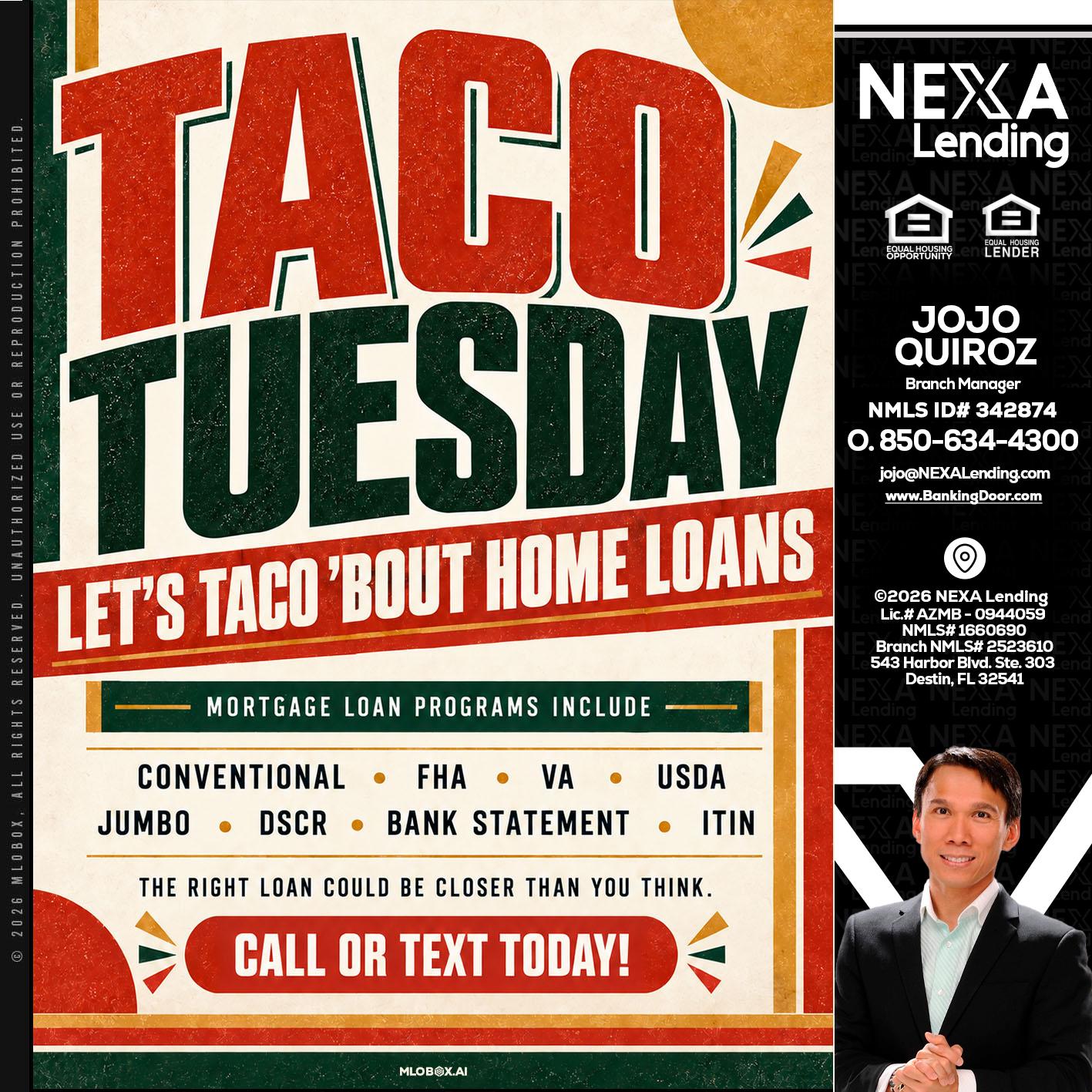 TACO TUESDAY - Maricel Quiroz -Branch Manager