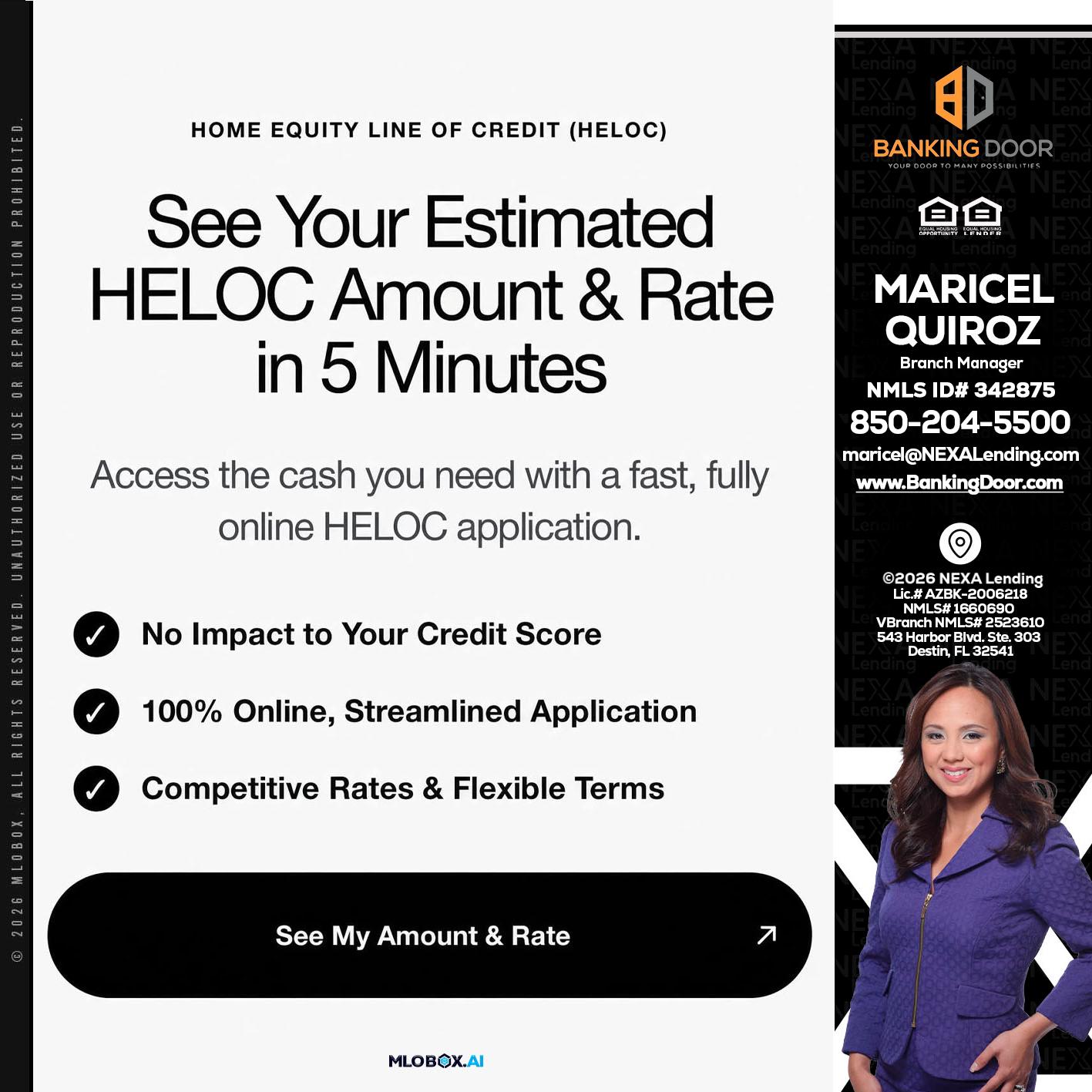 HELOC - Maricel Quiroz -Branch Manager