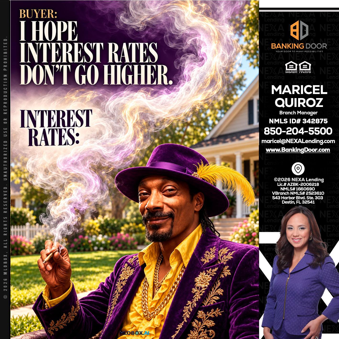I HOPE RATES - Maricel Quiroz -Branch Manager