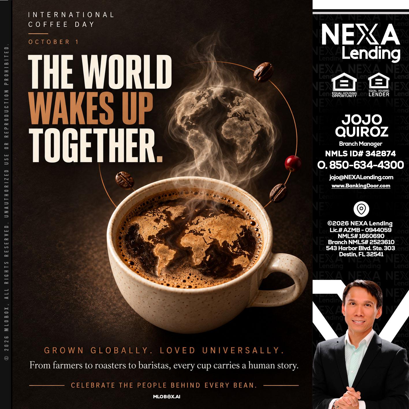 THE WORLD WAKES UP - Maricel Quiroz -Branch Manager