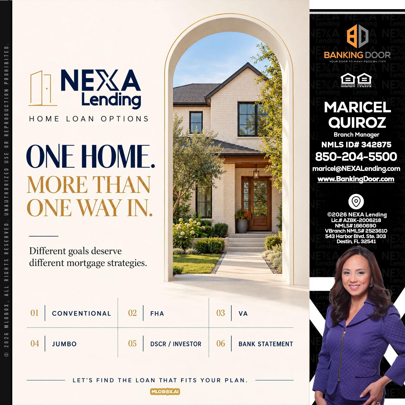ONE HOME - Maricel Quiroz -Branch Manager