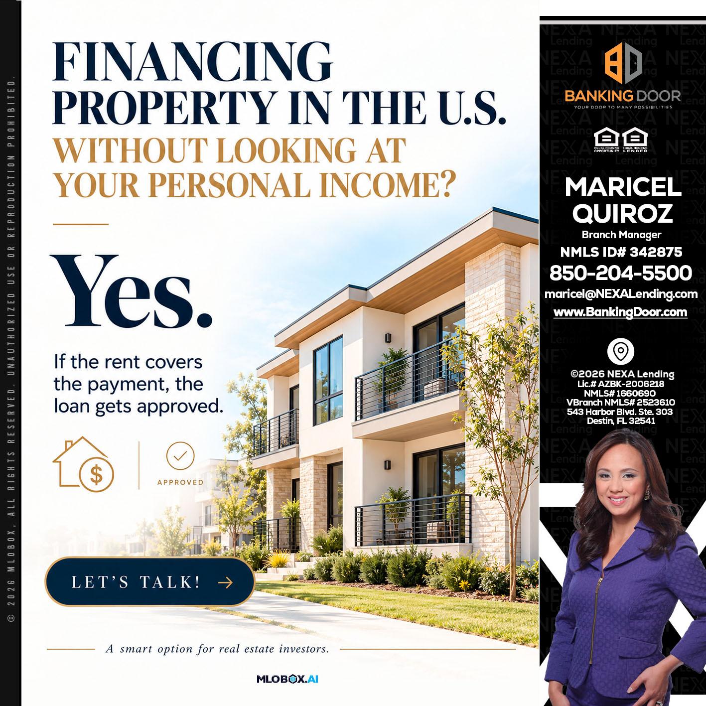 FINANCING - Maricel Quiroz -Branch Manager