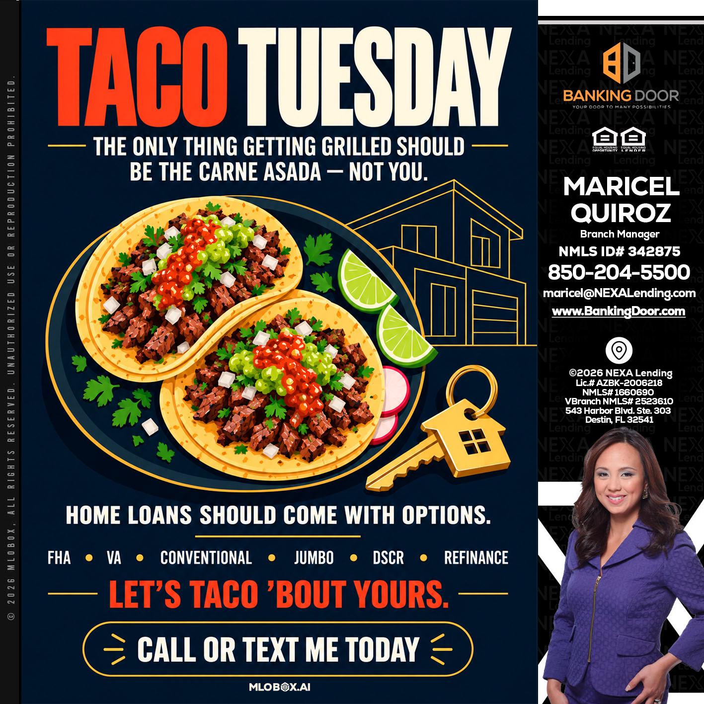 TACOS TUESDAY - Maricel Quiroz -Branch Manager