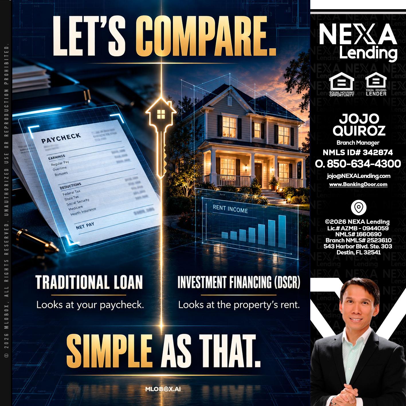lets compare - Maricel Quiroz -Branch Manager