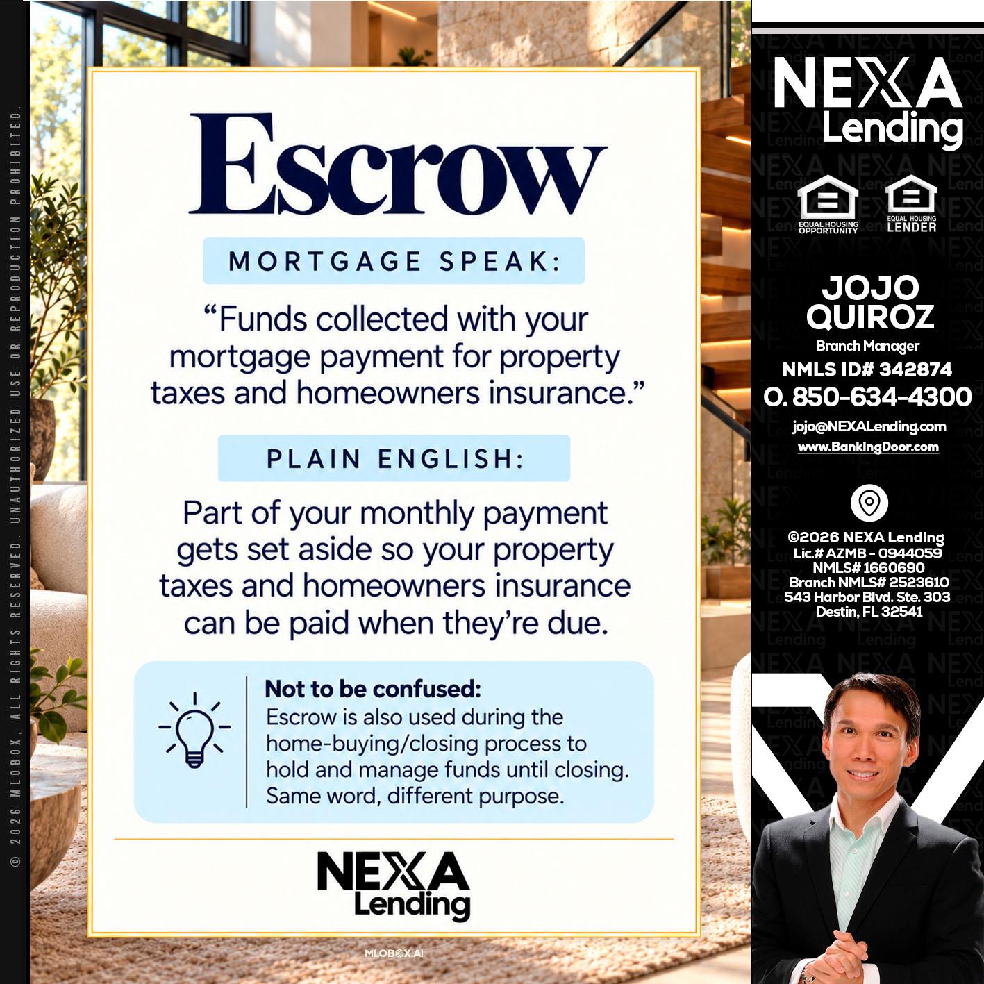 ESCROW - Maricel Quiroz -Branch Manager