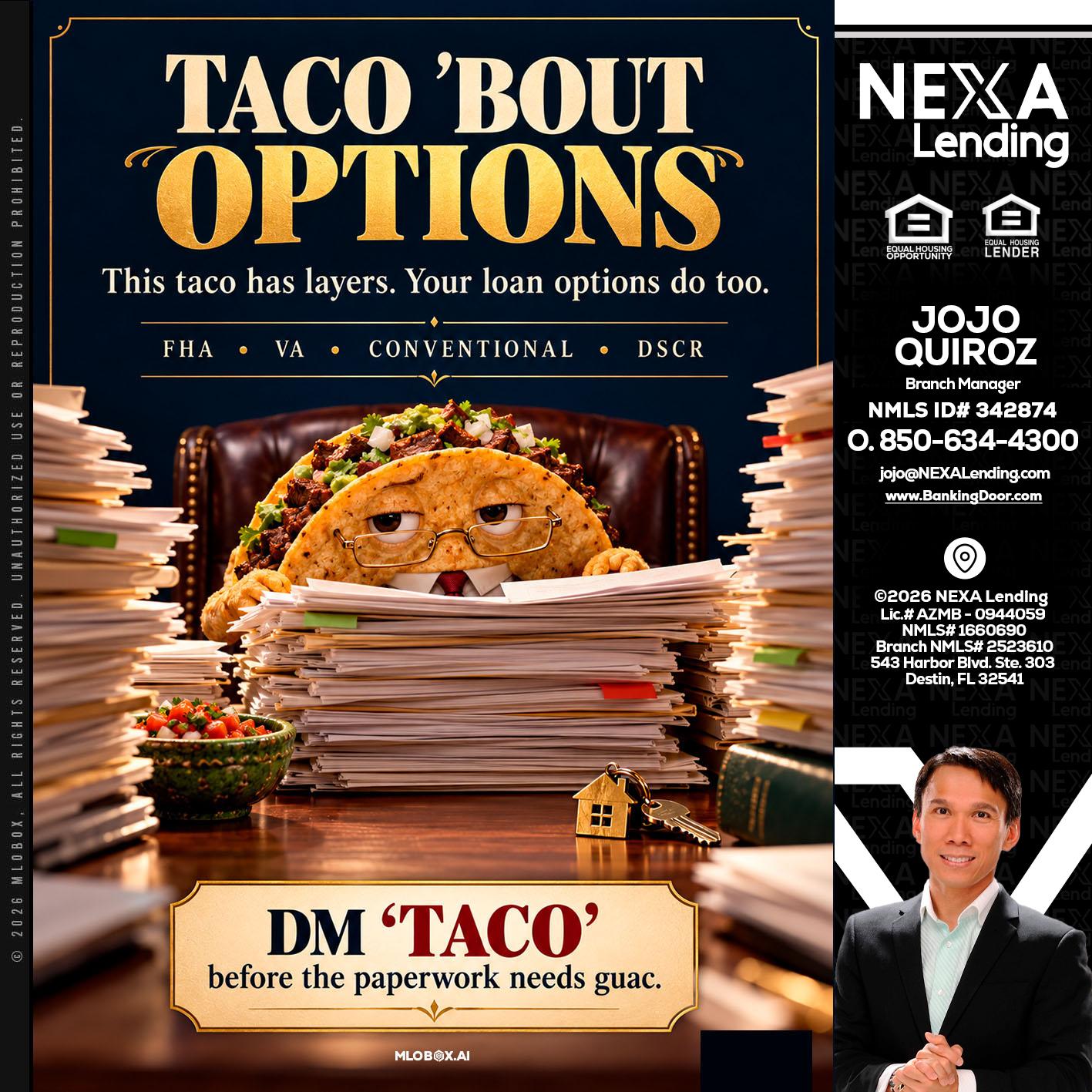 TACO BOUT - Maricel Quiroz -Branch Manager