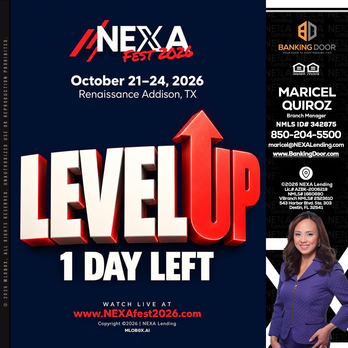 LEVEL UP - Maricel Quiroz -Branch Manager